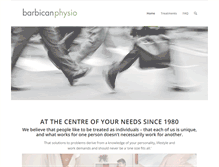 Tablet Screenshot of barbicanphysio.co.uk